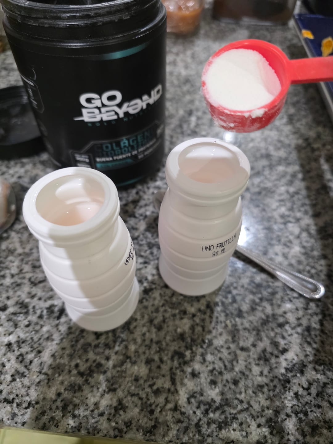 Customer photo review of Pack Glow & Strength: Colágeno + Creatina Go Beyond