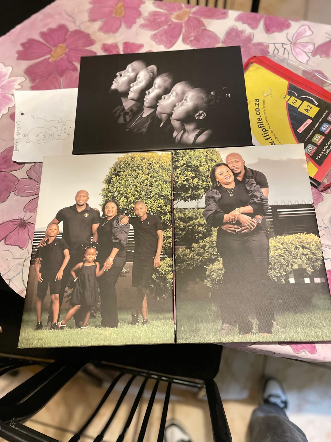 Customer photo review of 3 x A3 Canvas Combo