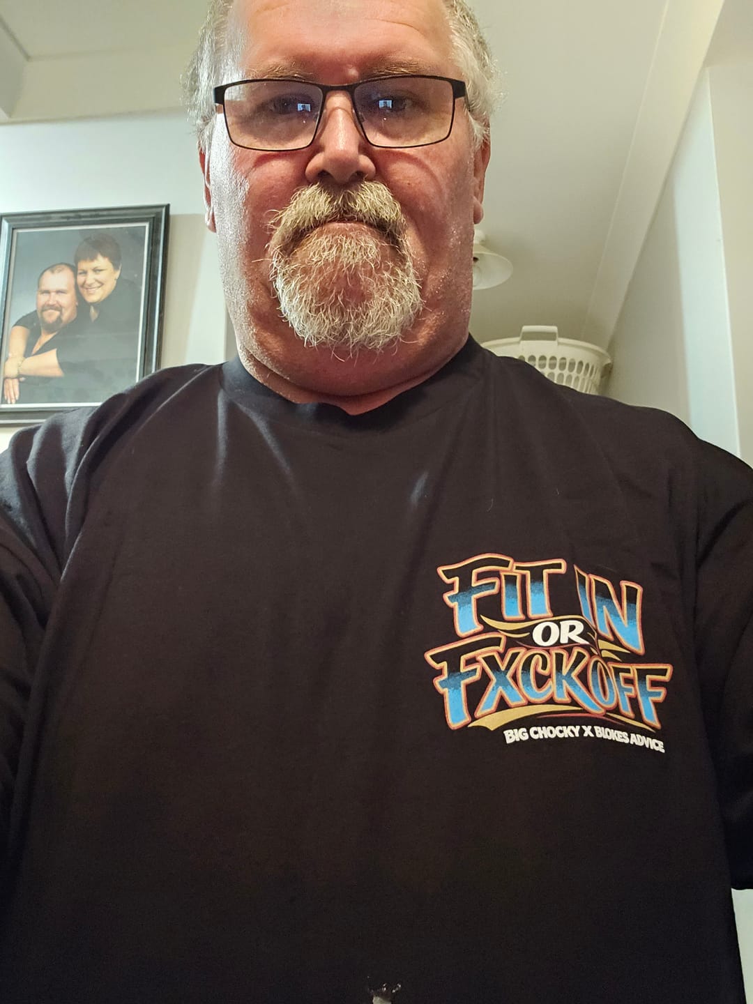 Customer photo review of Big Chocky | Fit In Tee