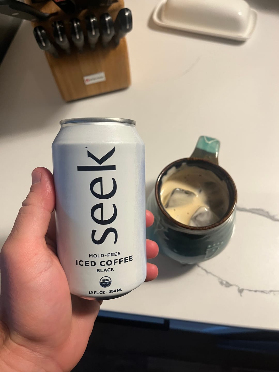 Customer photo review of Seek® Organic Mold-Free Iced Coffee