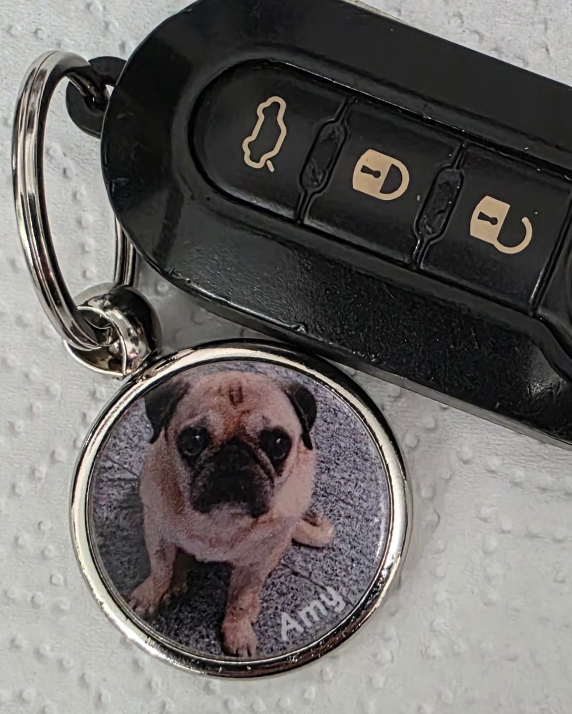 Customer photo review of Schlüsselanhänger mit Hundefoto