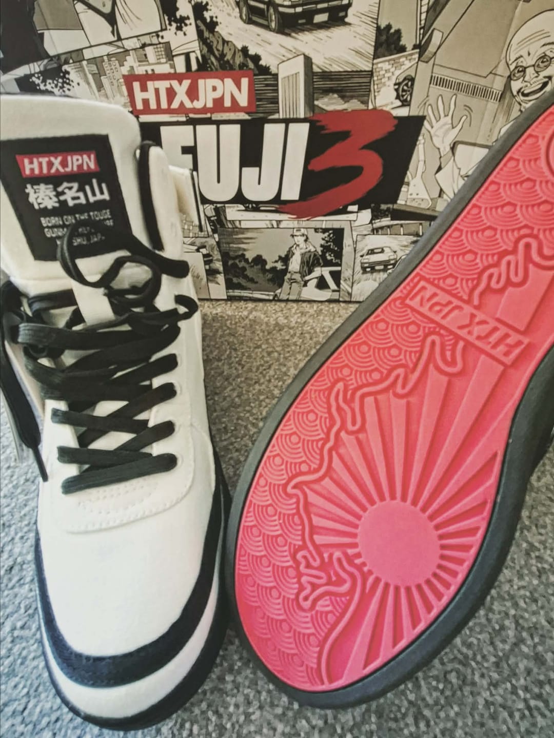 Customer photo review of Hardtuned Kanji Flag Window Banner