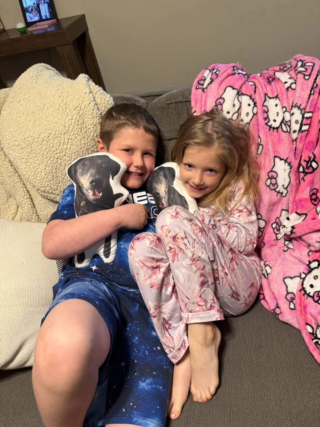 Customer photo review of Pet Pillow Looks Like Your Pet, Customize Dog Shaped Pillow with Pet Photo - ThePetPillow