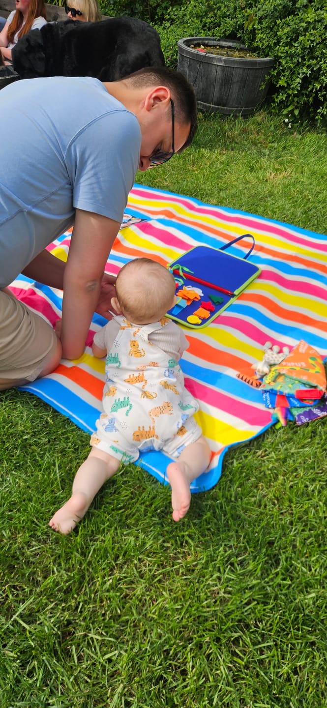 Customer photo review of BusyNest – Sensory Play Board for Little Learners