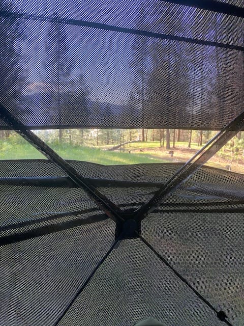 Customer photo review of FLASH SALE VisX/VisMax 270 Degree Ground Blind | See-Through Duck Blind & Portable Pop-Up Deer Blind | Camouflage Hunting Blinds & Best Budget Ground Options