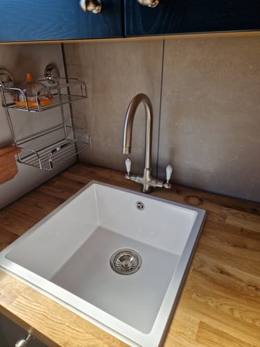 Customer photo review of Tre Mercati Little Venice Traditional Pewter 2 Lever Mono Sink Mixer Tap