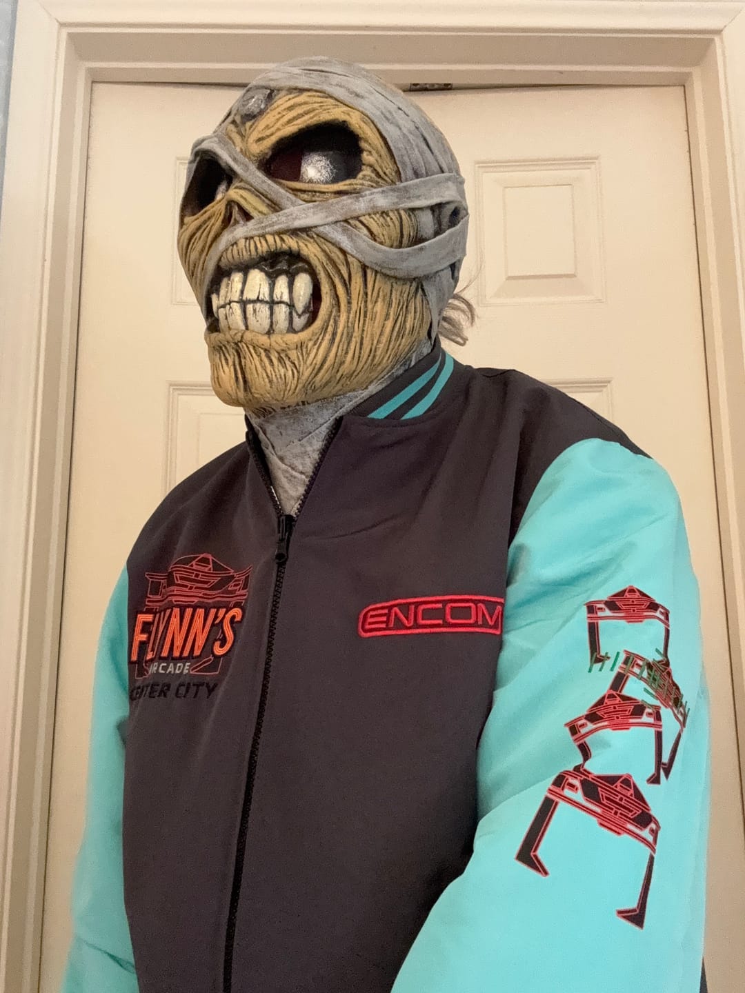 Customer photo review of Disney's Tron Legacy "Light Suit" – Reversible Bomber Jacket
