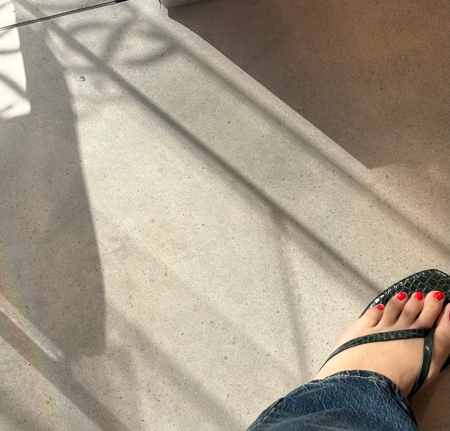 Customer photo review of כפכפי עור לנשים דמוי  קרוקודיל Square Toe Lily Croc