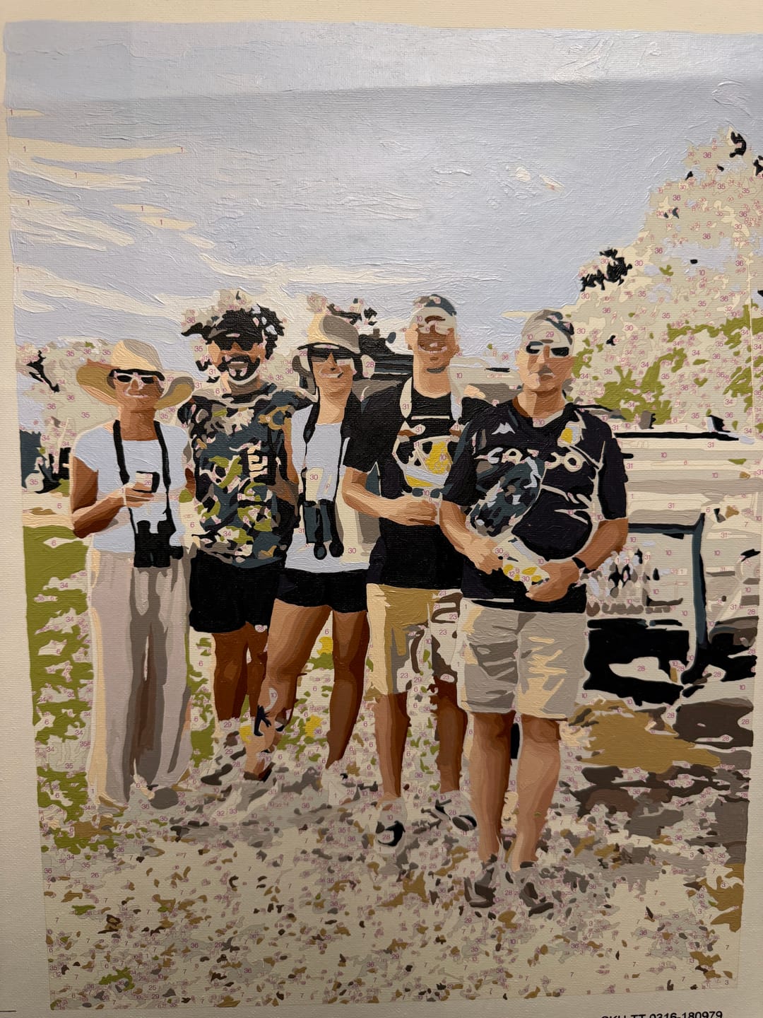 Customer photo review of Custom Paint by Numbers Kit for Personalized Artwork