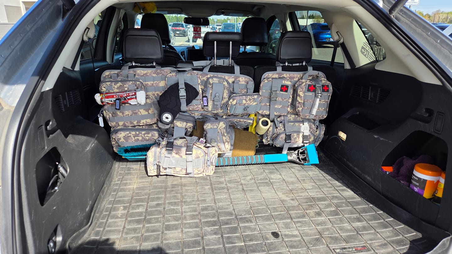 Customer photo review of Tactical MOLLE Seat Organizer Full Set