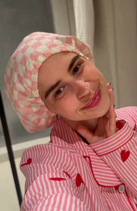 Customer photo review of Lumelle Shower Cap
