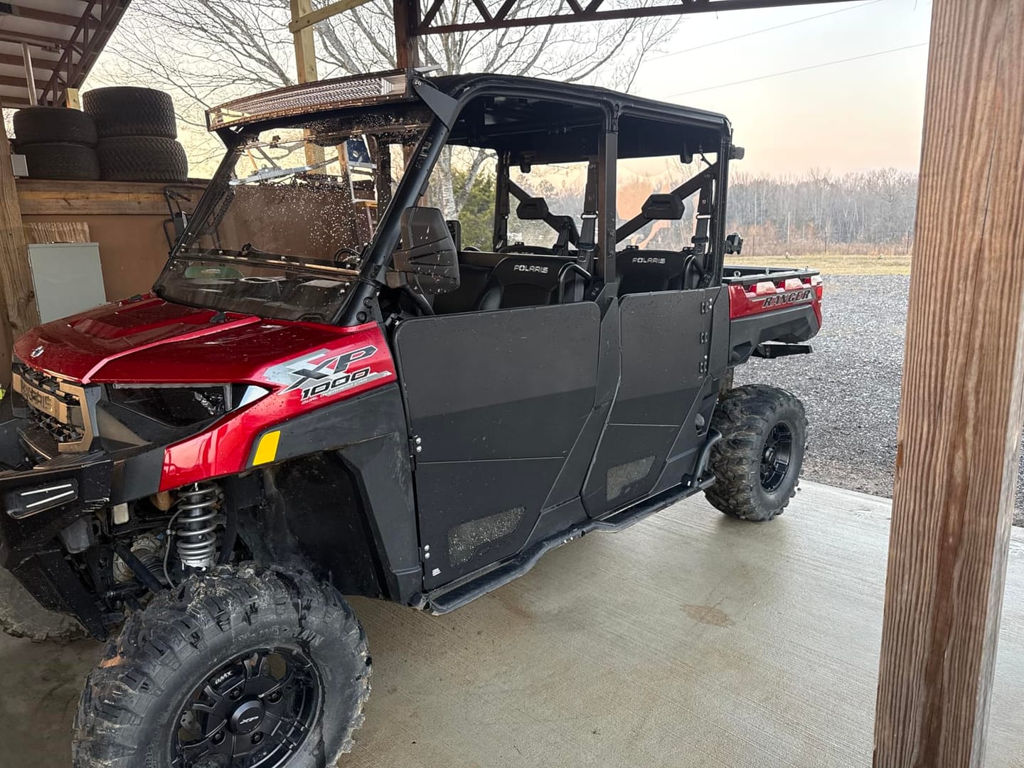 Customer photo review of Aluminum Half Doors for Polaris Ranger Crew XP 1000 (2019-2026)