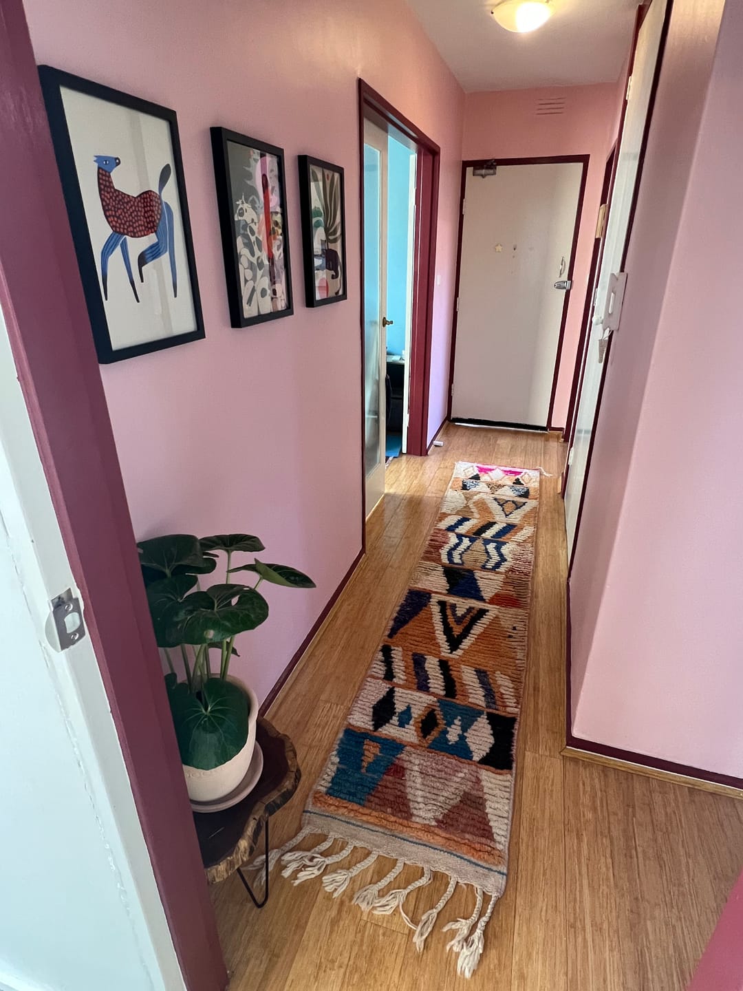 Customer photo review of Reggua Runner | Boujaad Moroccan Runner Rug for Hallway & Kitchen | 1'87x9'78 ft | 57x298 cm