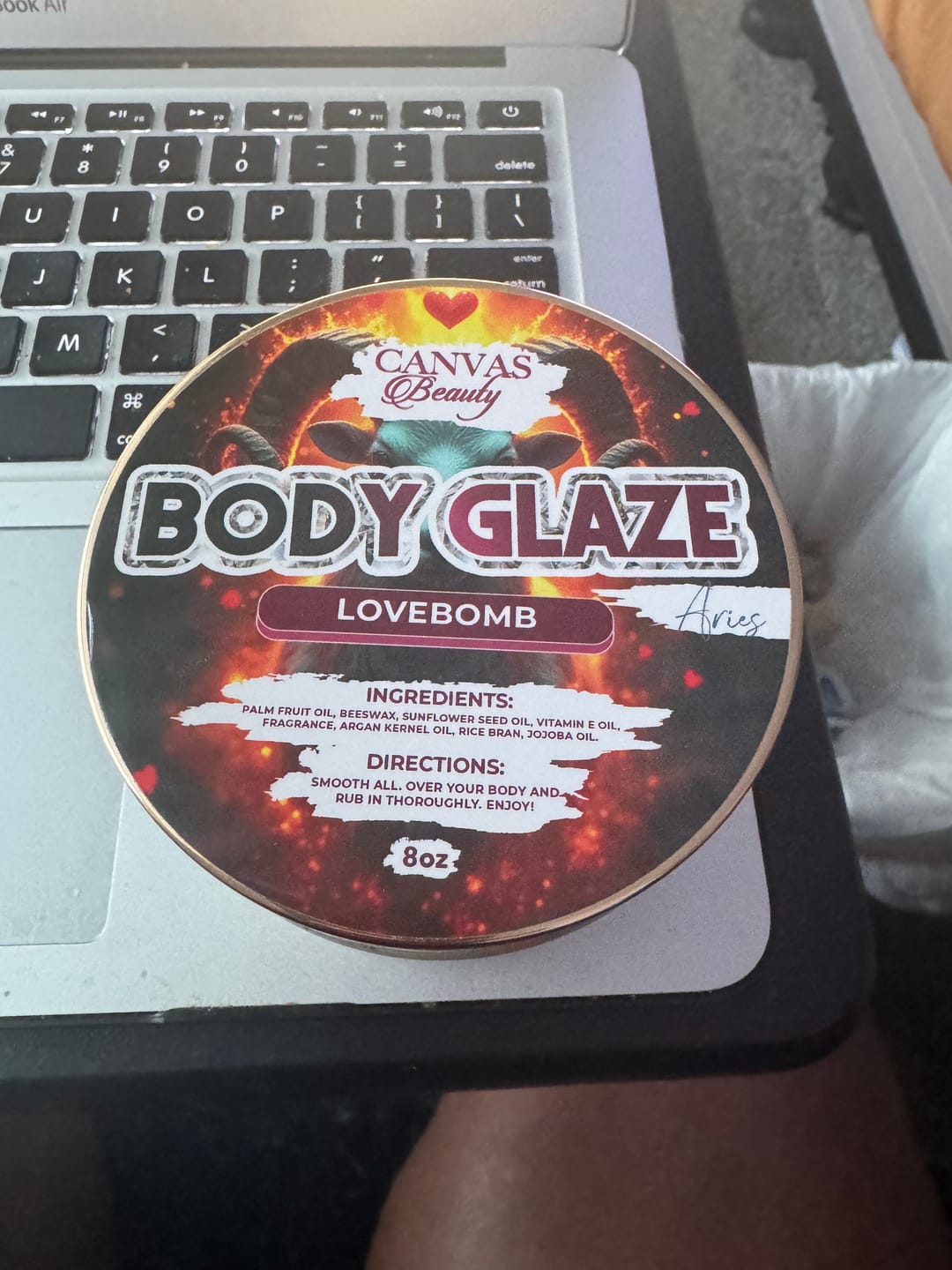 Customer photo review of (NEW) BODY GLAZE: SOMEWHERE WARM