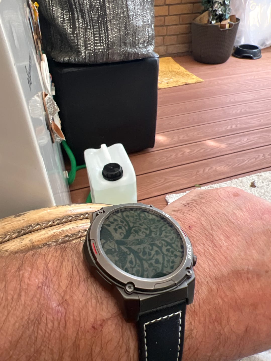 Customer photo review of Black Leather Loop