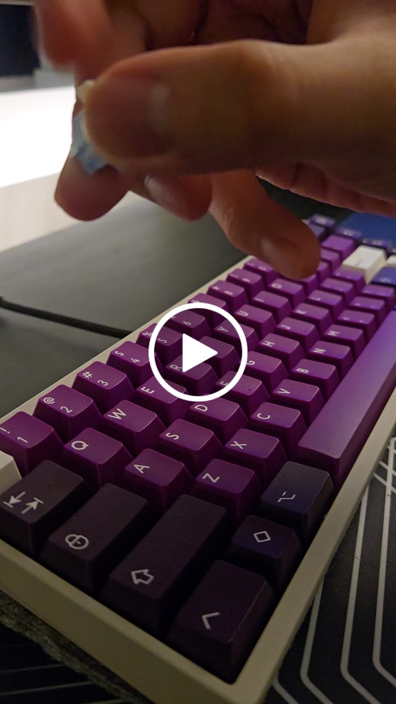 Customer video review of HMX YOGURT S LINEAR SWITCH FACTORY LUBED (10PCS)
