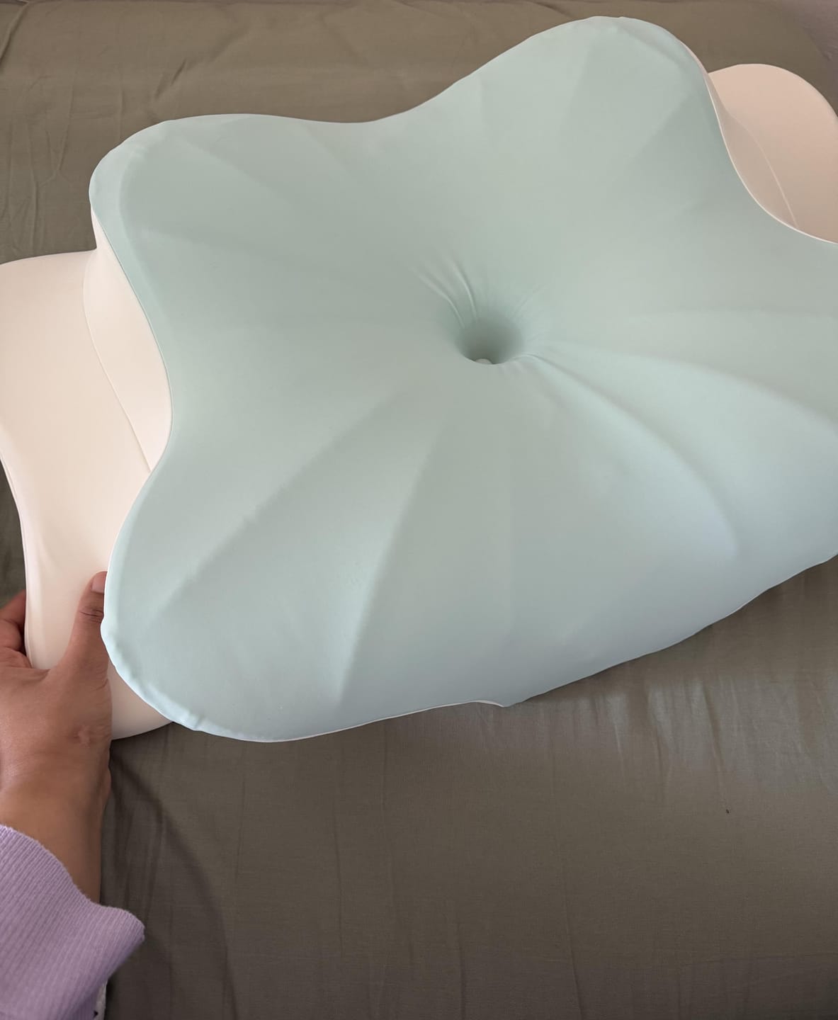 Customer photo review of Sleepsake Butterfly Pillow