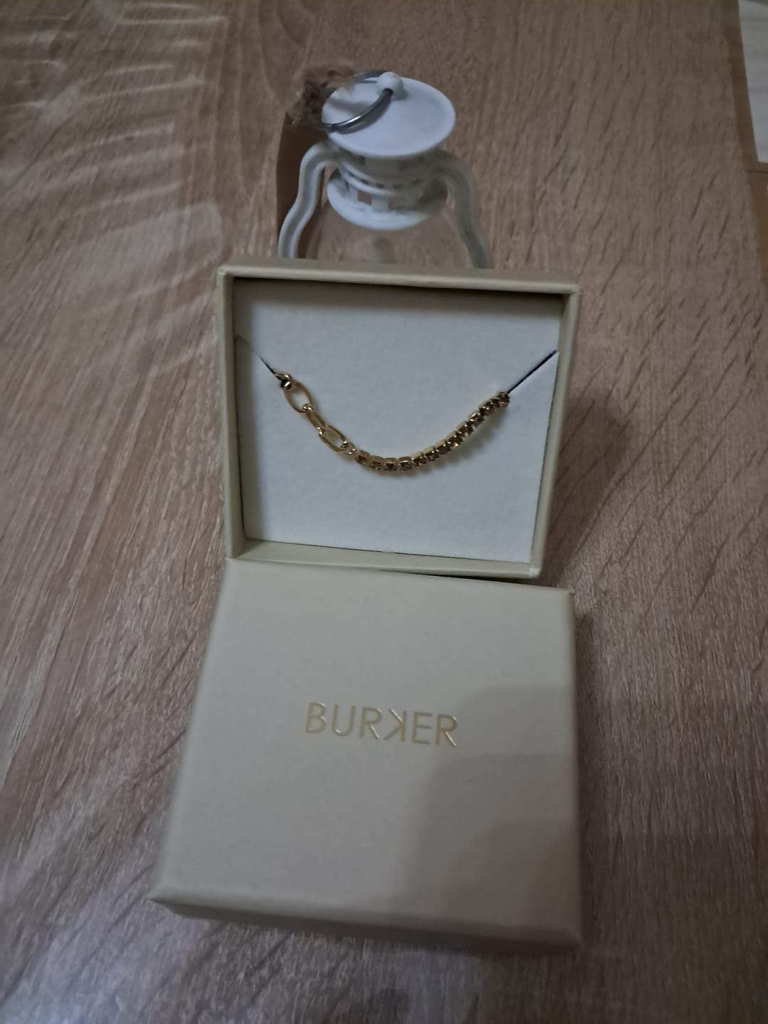 Customer photo review of Jade Gold Brown Bracelet