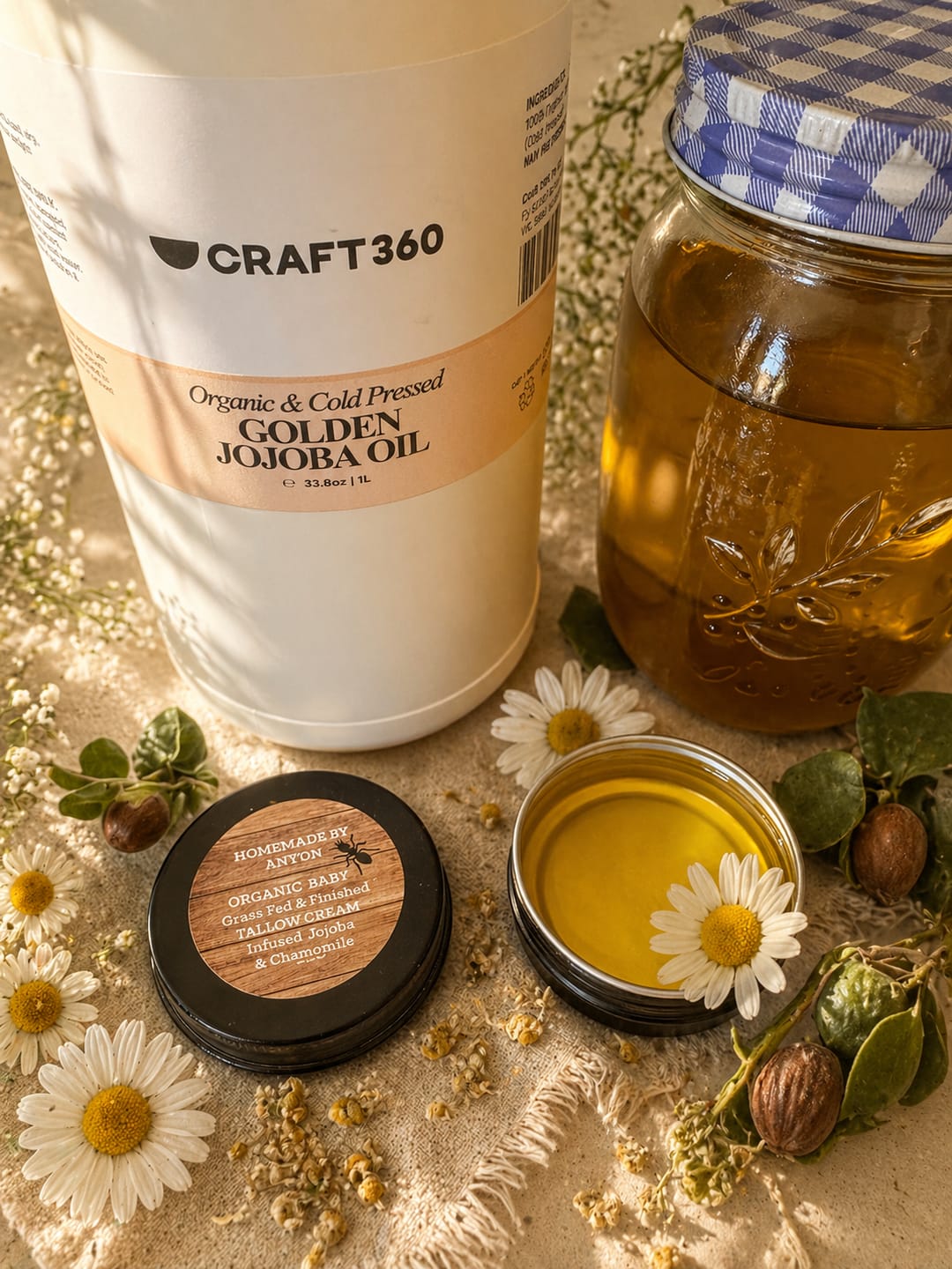 Customer photo review of Certified Organic Golden Jojoba Oil - Cold Pressed - ACO Cert. No. 14153