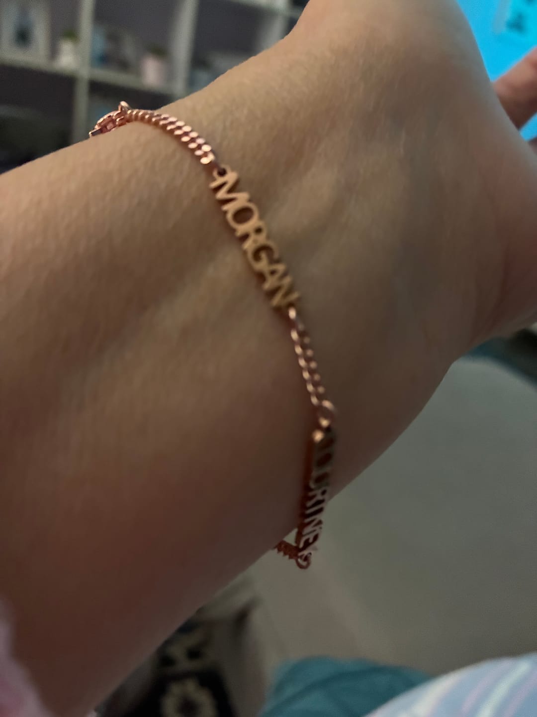 Customer photo review of Custom Name Bracelet
