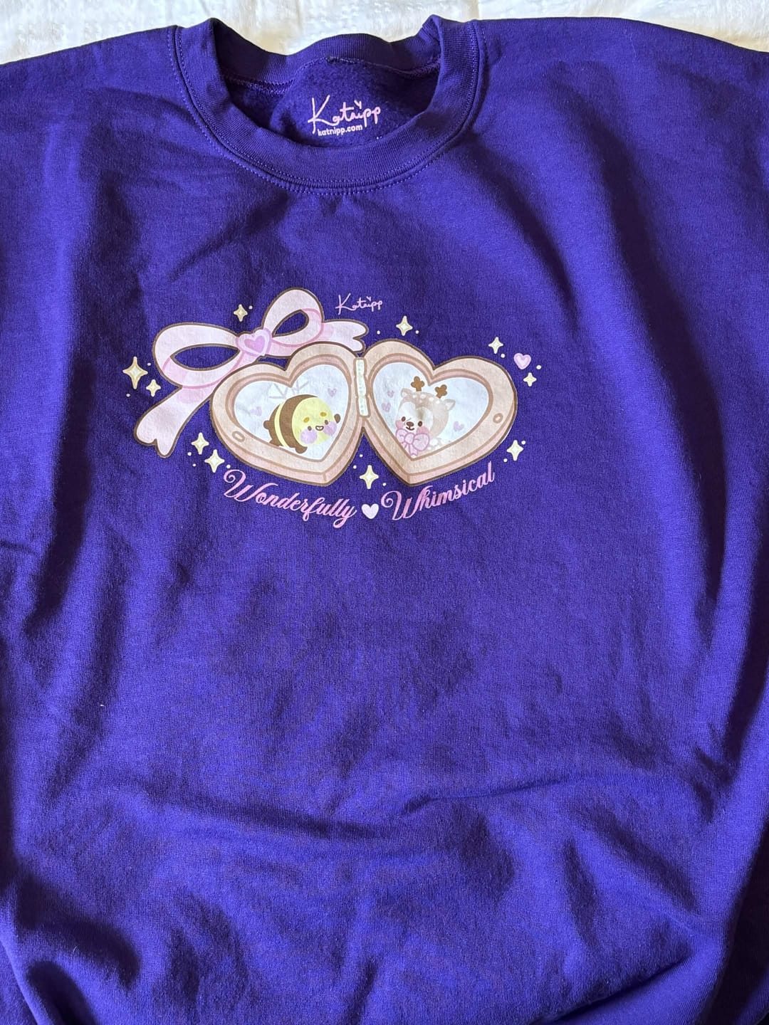 Customer photo review of Cinnamon & Bumblebutt Wonderfully Whimsical Sweatshirt | Kawaii Coquette Cottagecore Cute Character Jumper