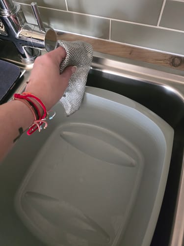 Customer photo review of The Magic Cloth - Premium Non Scratch Wire Cloth (10 Pack)