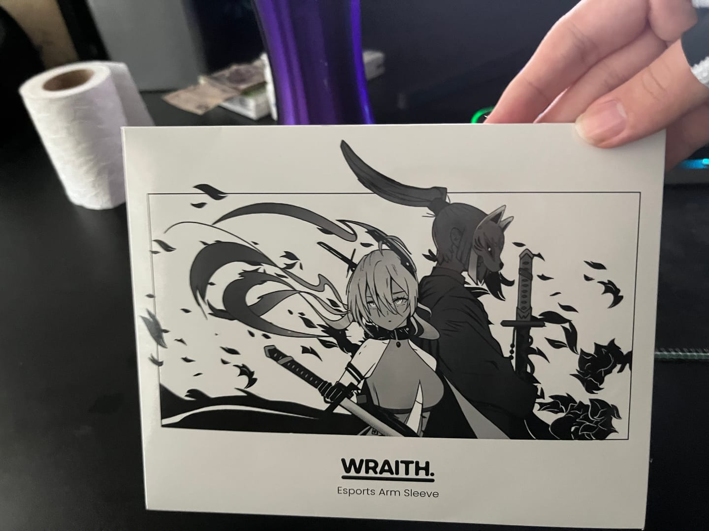 Customer photo review of Wraith Esports Arm Sleeve