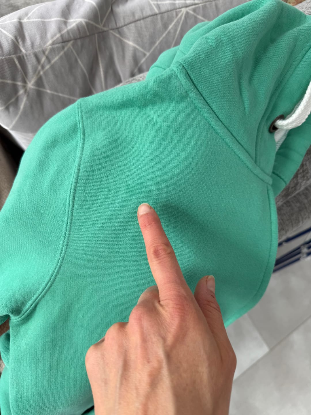 Customer photo review of Luxe Lightning Bolt Zip Up Hoodie