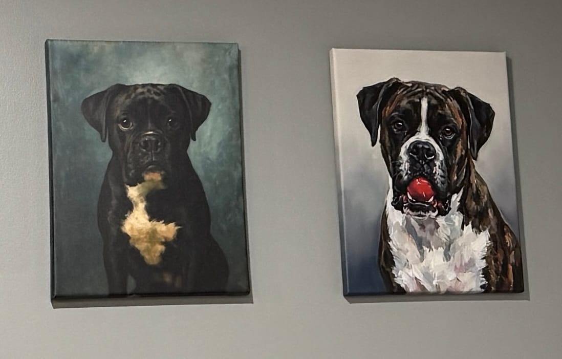 Customer photo review of Custom Pet Portrait - Modern Style
