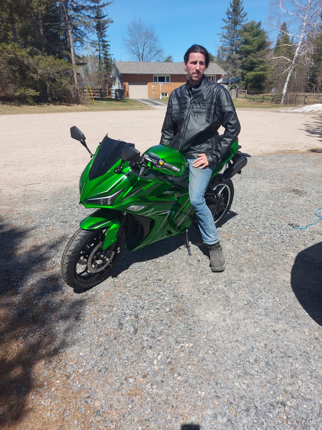 Customer photo review of Zone II Electric Motorcycle