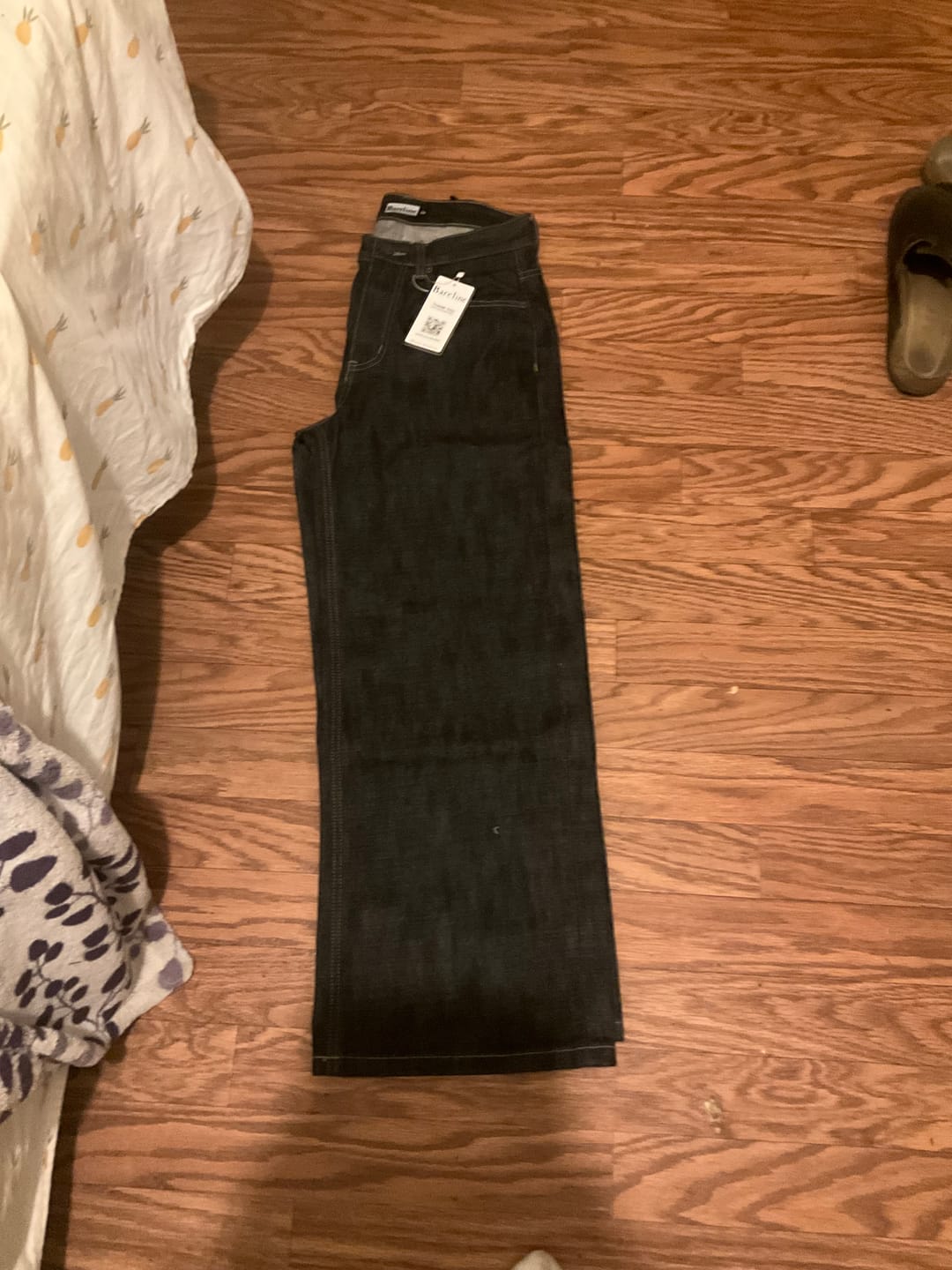 Customer photo review of Raw Black Selvedge Denim