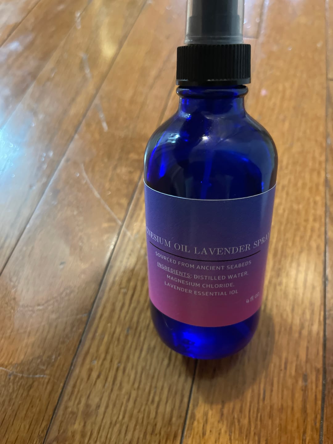 Customer photo review of Lavender Magnesium Oil Spray