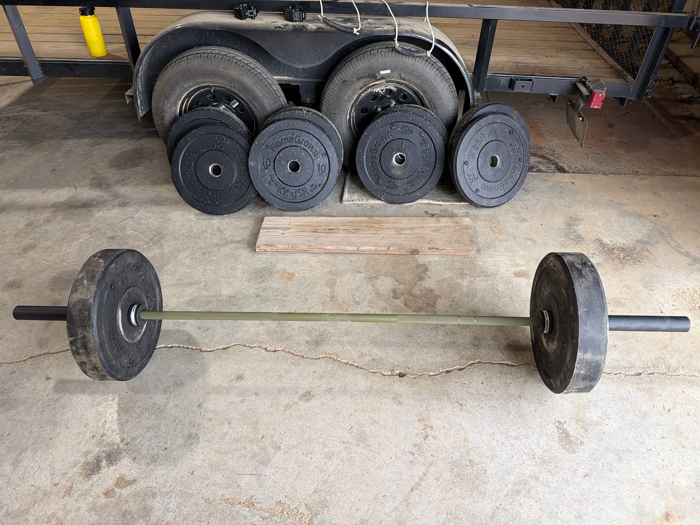 Customer photo review of URA-MAX COLORED Bumper Plate Sets