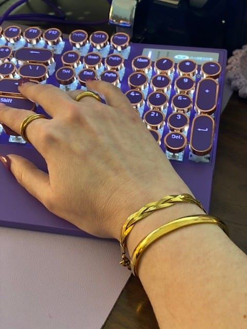 Customer photo review of Marbella Cuff Bracelet (Bundle)