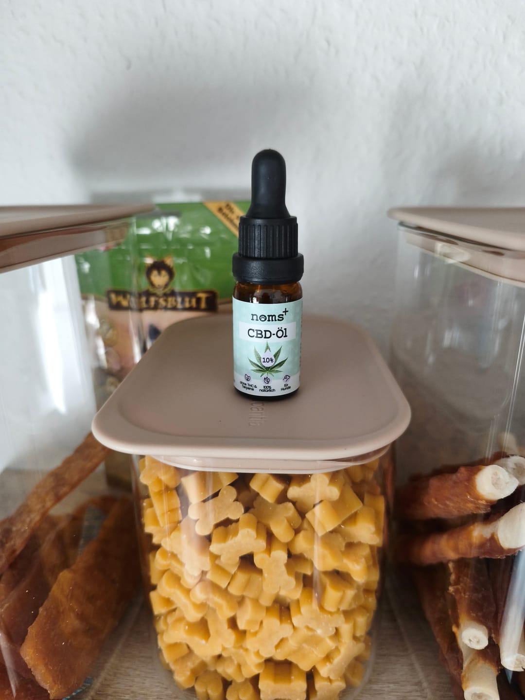 Customer photo review of 10% CBD Tropfen für Hunde