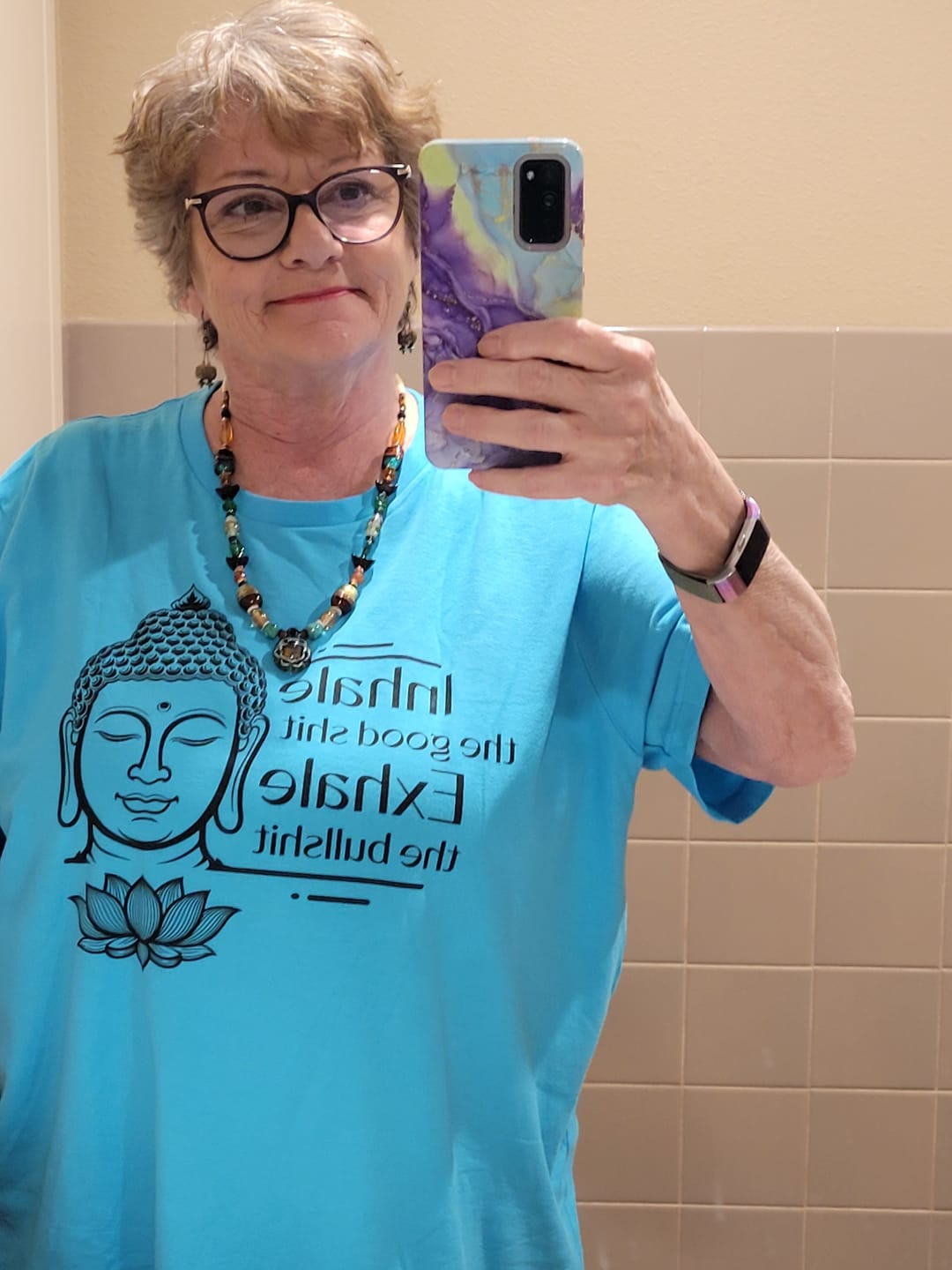 Customer photo review of The Good Shit Tee