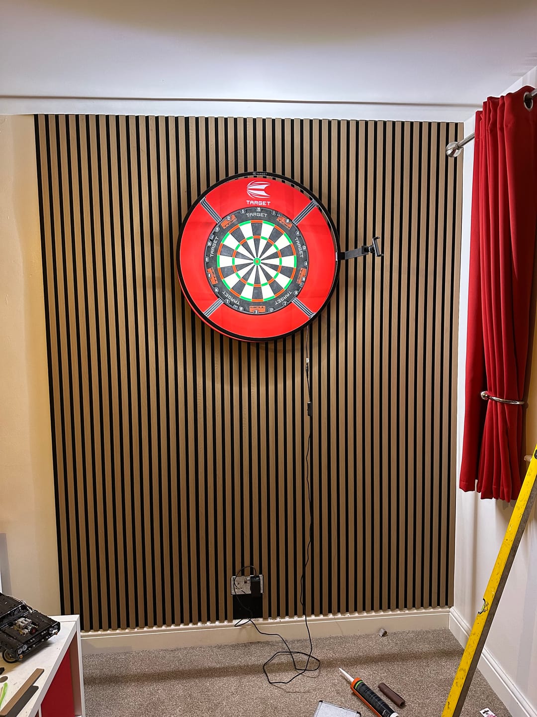 Customer photo review of Acoustic Wall Panel End Trim (Multiple Colours)