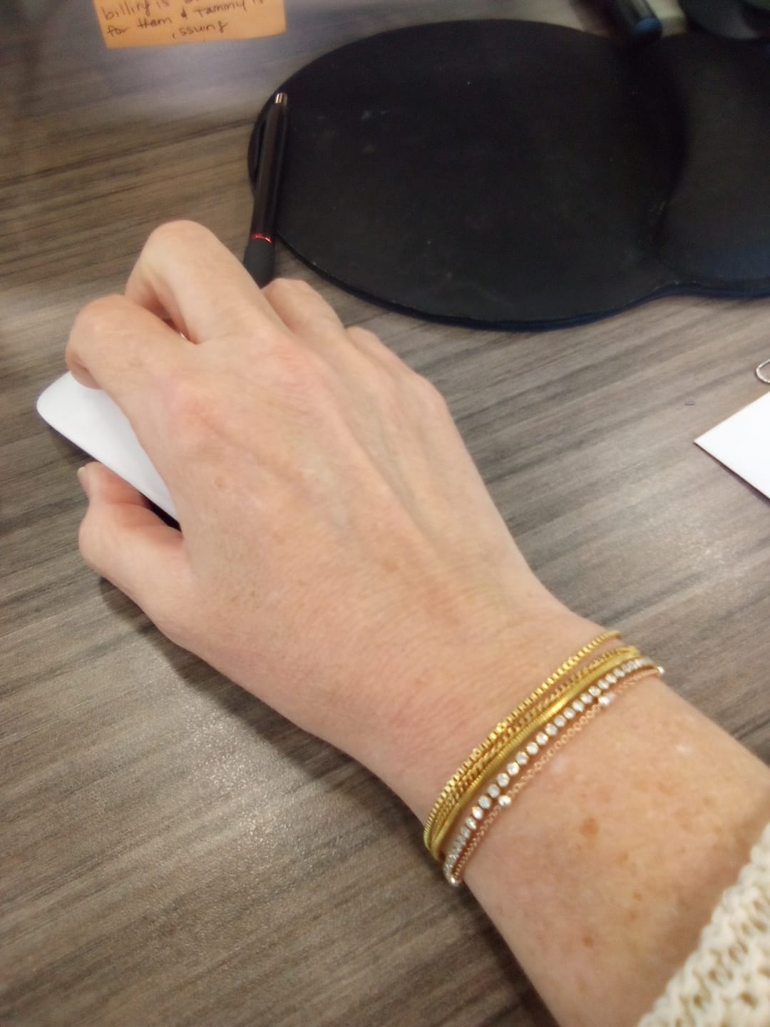 Customer photo review of Minimal Tennis Bracelet