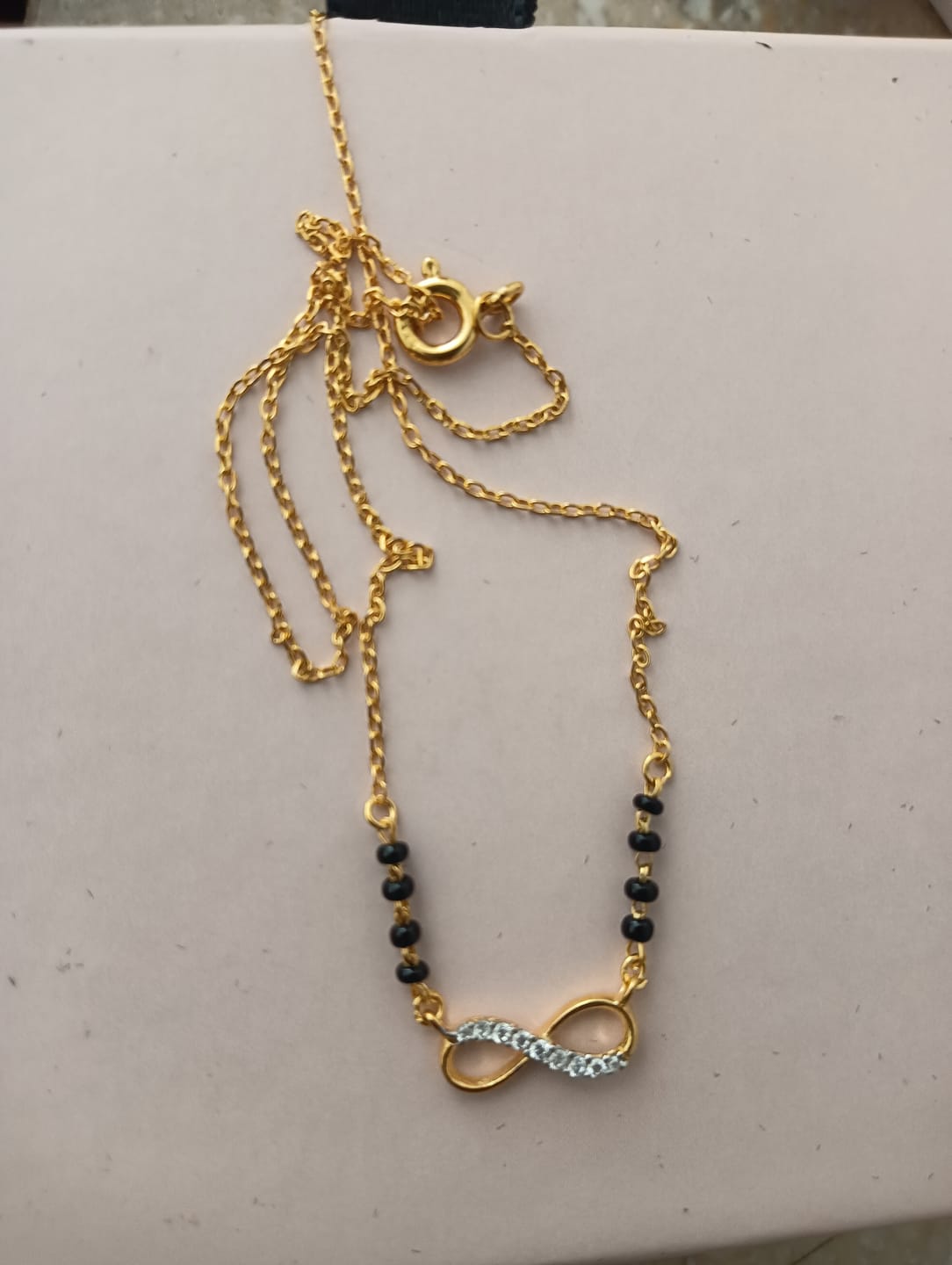 Customer photo review of Eternal Bond 925 Sterling Silver Mangalsutra