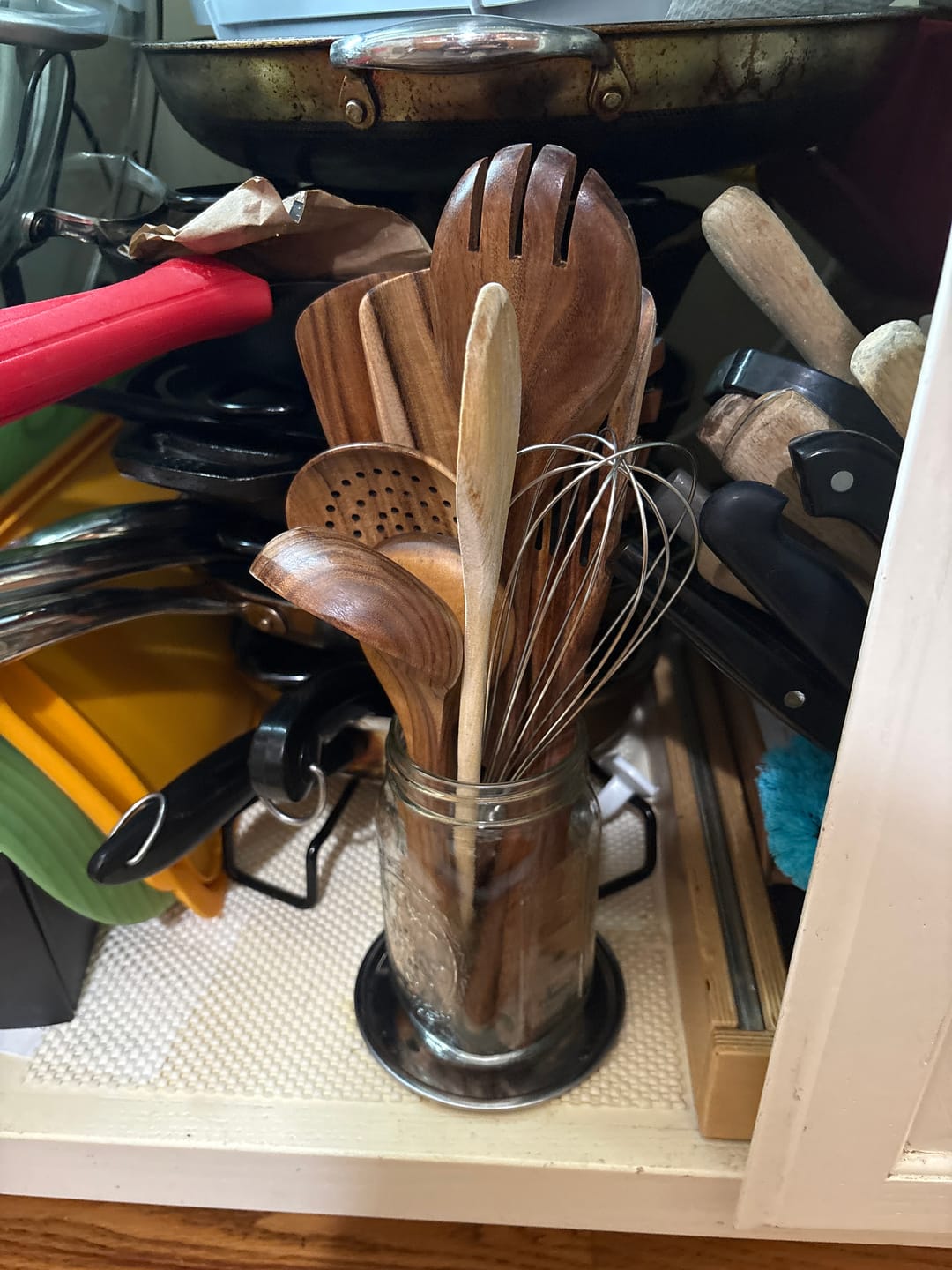 Customer photo review of 10 Piece Teak Wooden Utensil Set