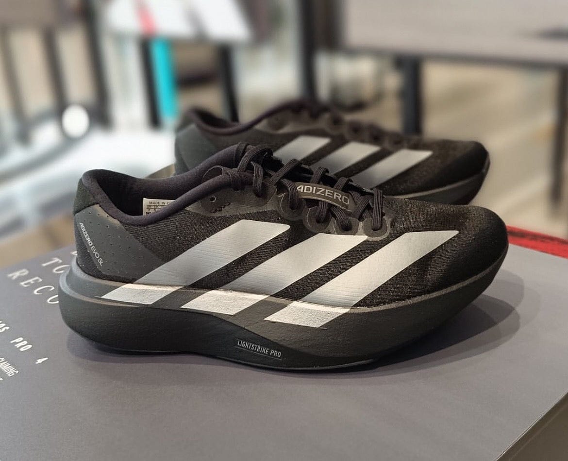 Customer photo review of Adizero Evo SL CoreBlack / Iron Mettalic