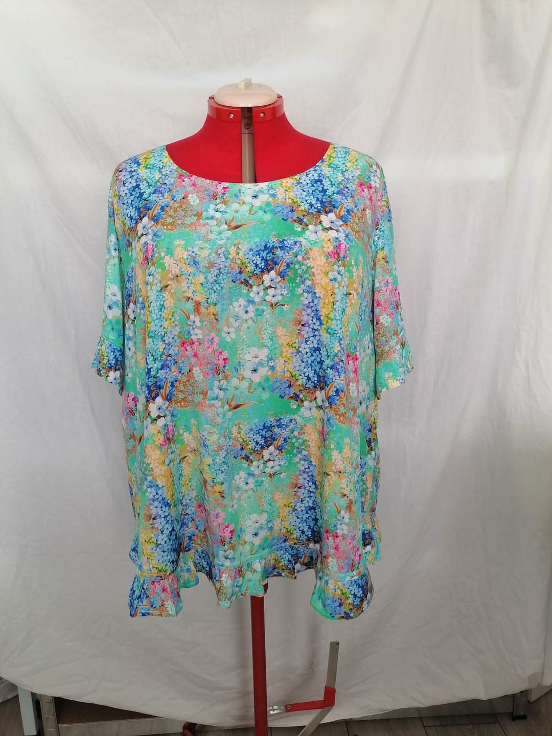 Customer photo review of Blooming Meadow Viscose Poplin Fabric