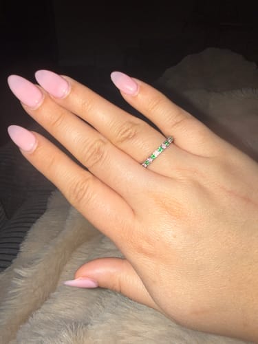 Customer photo review of Eterna Birthstone Ring