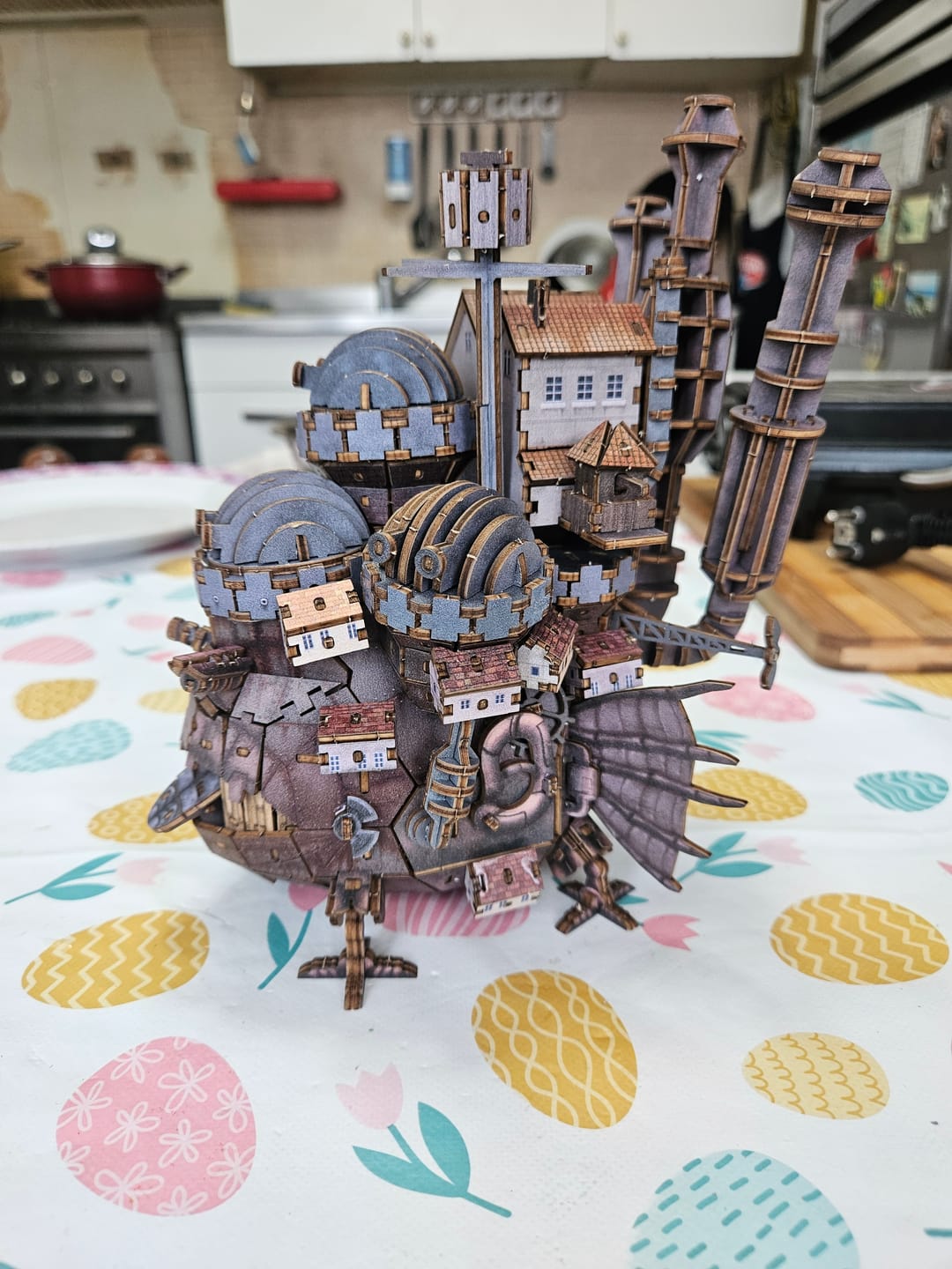 Customer photo review of Howl's Moving Castle 3D Wooden Puzzle