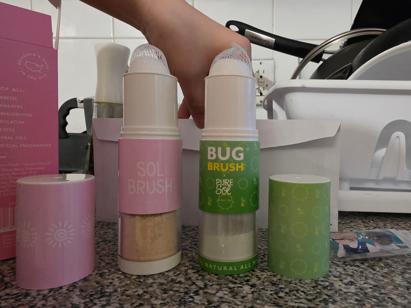 Customer photo review of Sol Brush SPF 50