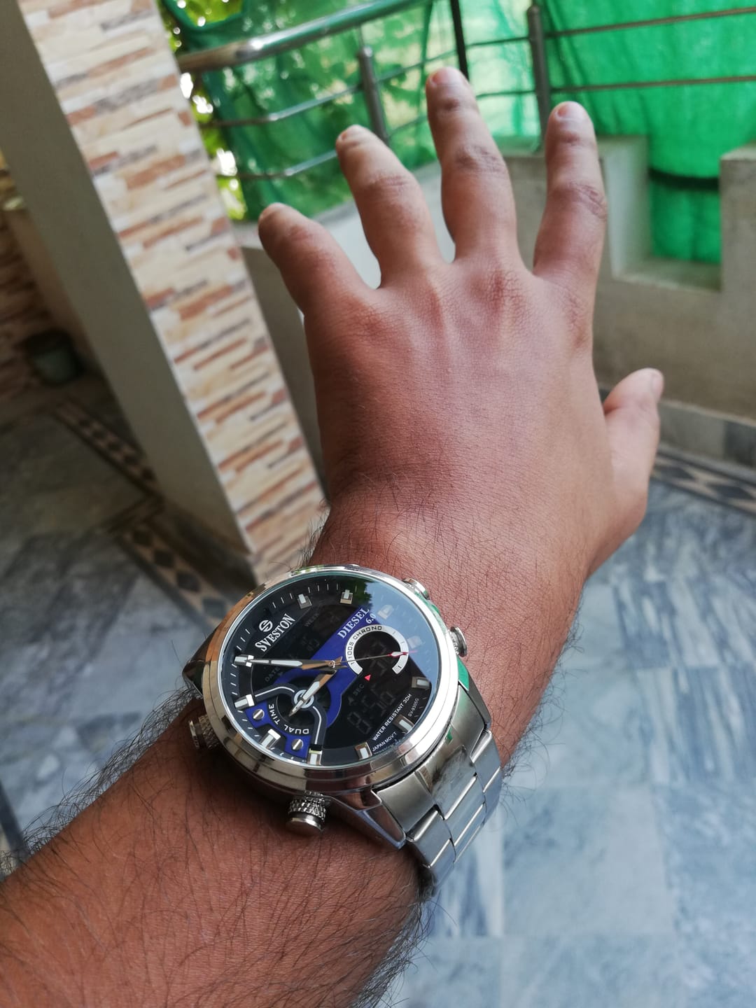Customer photo review of Diesel Silver Blue