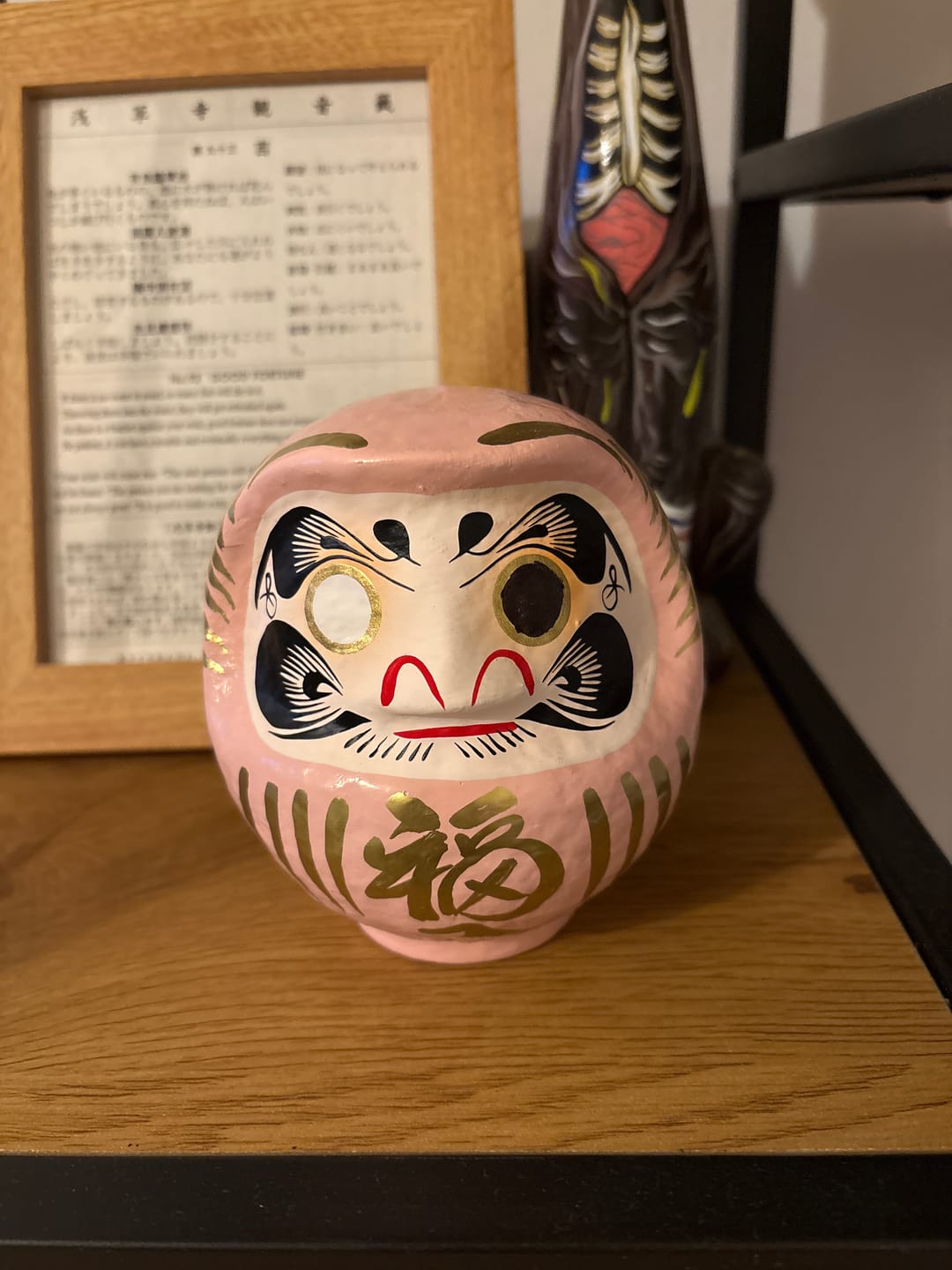 Customer photo review of Różowa Daruma japońska - od 9 do 15 cm