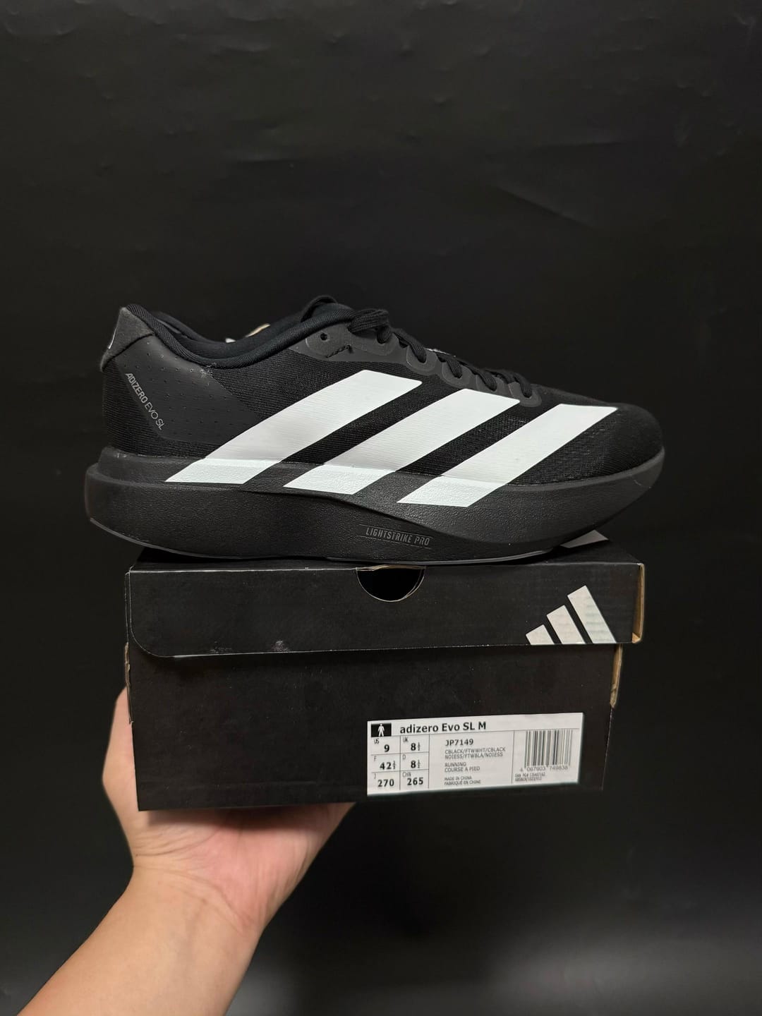 Customer photo review of Adizero Evo SL Core Black & White