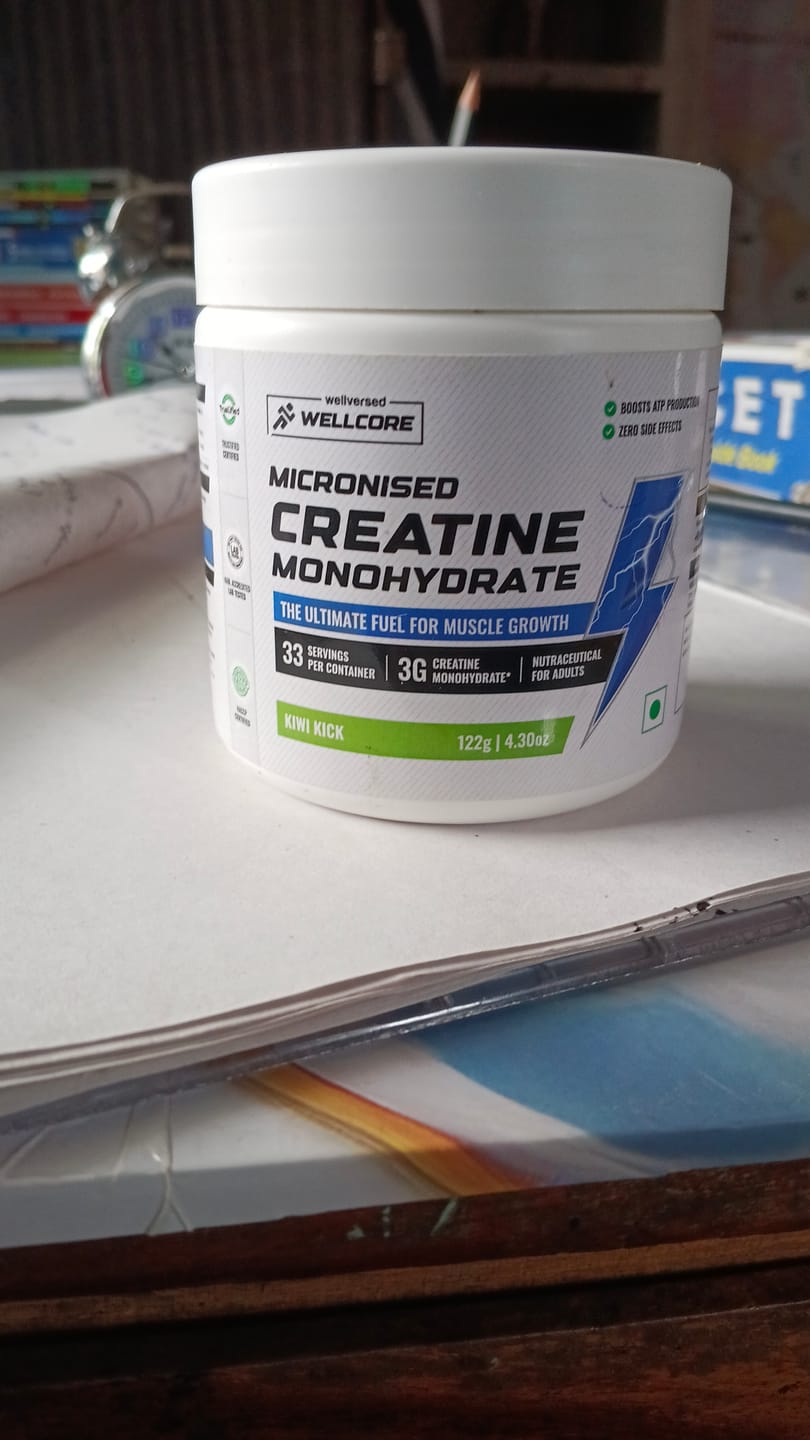 Customer photo review of Wellcore - Pure Micronised Creatine Monohydrate | Kiwi Kick (122g, 33 servings)