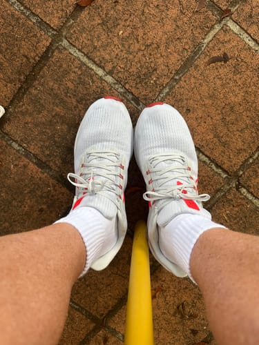 Customer photo review of Nike Air Zoom Pegasus 39 'Platinum Tint/Light Crimson' Men's
